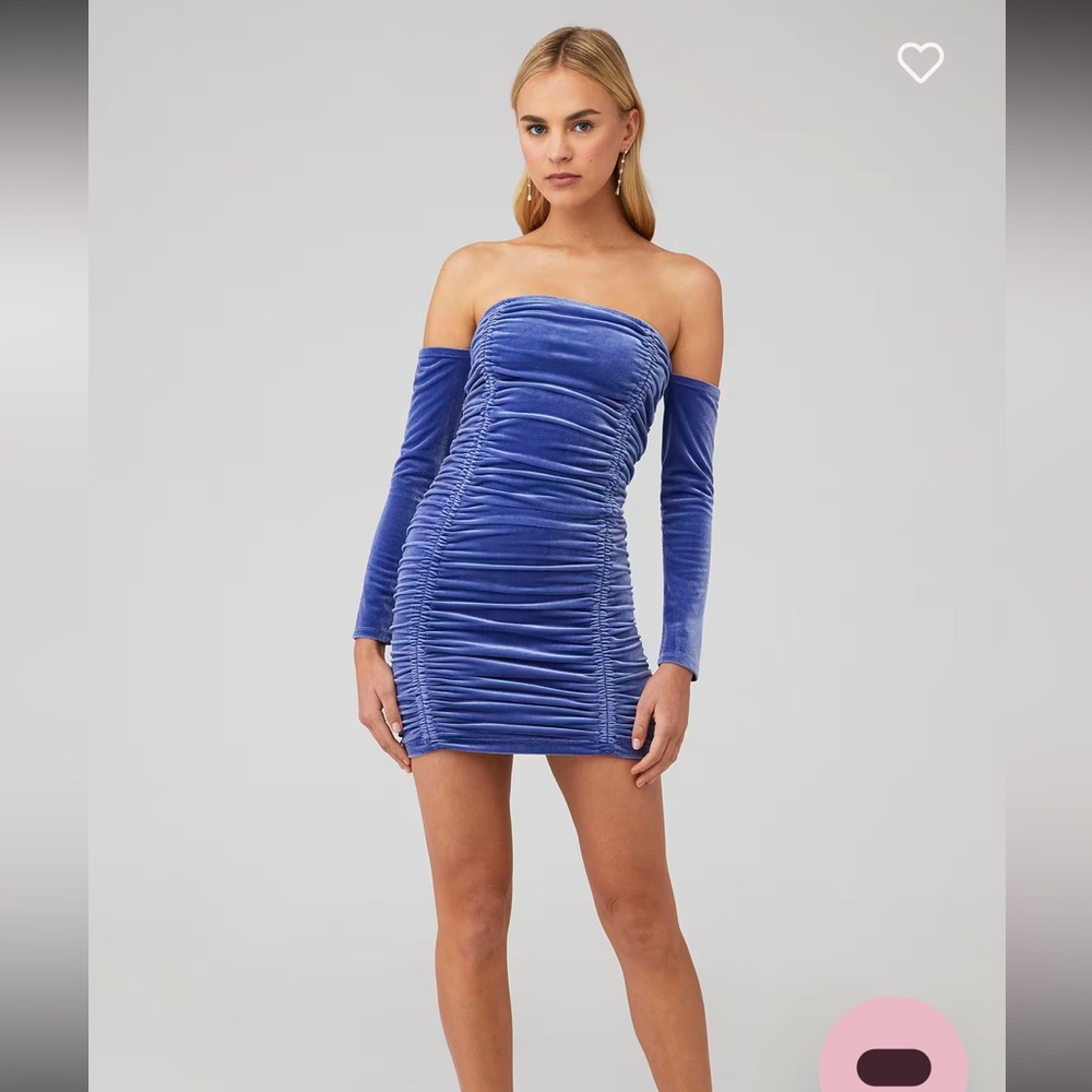 JUICY COUTURE TUBE TOP DRESS W/ SLEEVES Color Marine